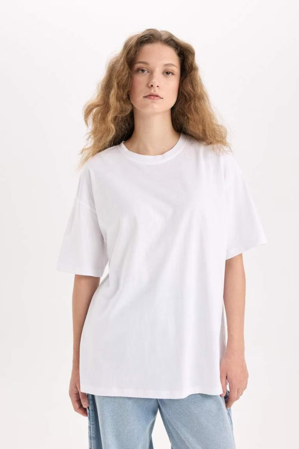 Resim Defacto Kadın Kısa Kol T-shirt V4136AZ/WT34