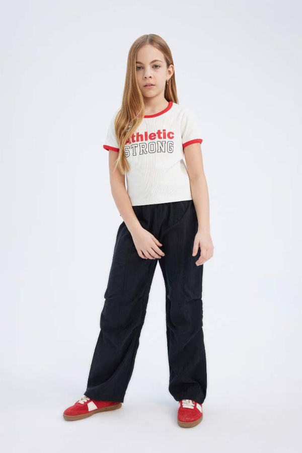 Resim Defacto Kız Çocuk Kısa Kol T-shirt D8542A8ER85