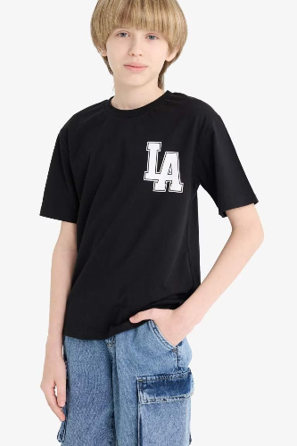 Resim Defacto Erkek Çocuk T-shirt F2573A8BK81