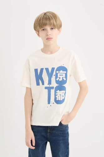 Resim Defacto Erkek Çocuk Kısa Kol T-shirt D9258A8ER100