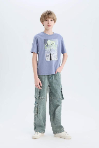 Resim Defacto Erkek Çocuk Kısa Kol T-shirt D9280A8/BE418