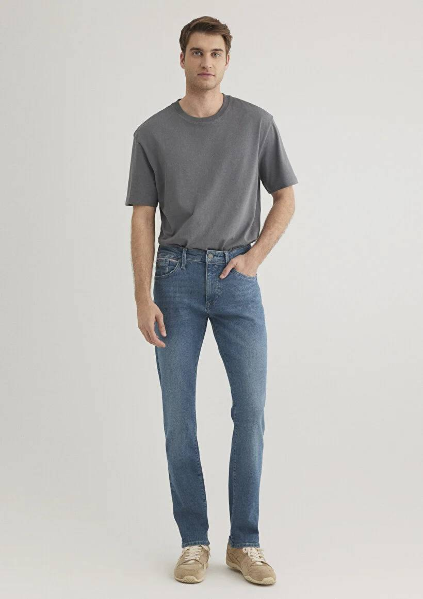 Resim Mavi JAKE Erkek Jean Pantolon M0042285192