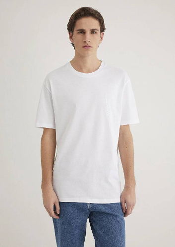Resim Mavi Mavi Baskılı Erkek T-Shirt M0611313-620