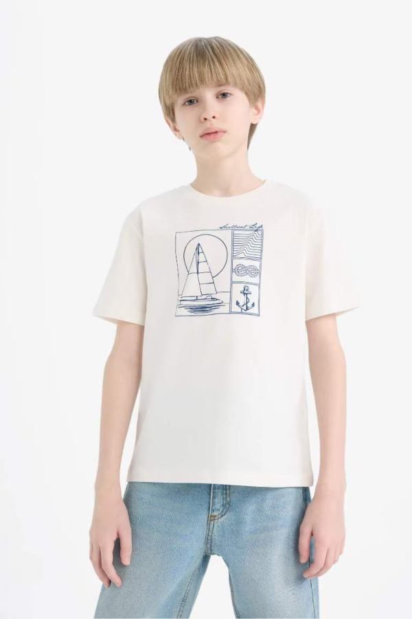 Resim Defacto Erkek Çocuk Kısa Kol T-shirt E0182A8WT32