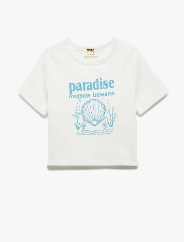 Resim Koton Kız Çocuk T-shirt 5SKG10047AK