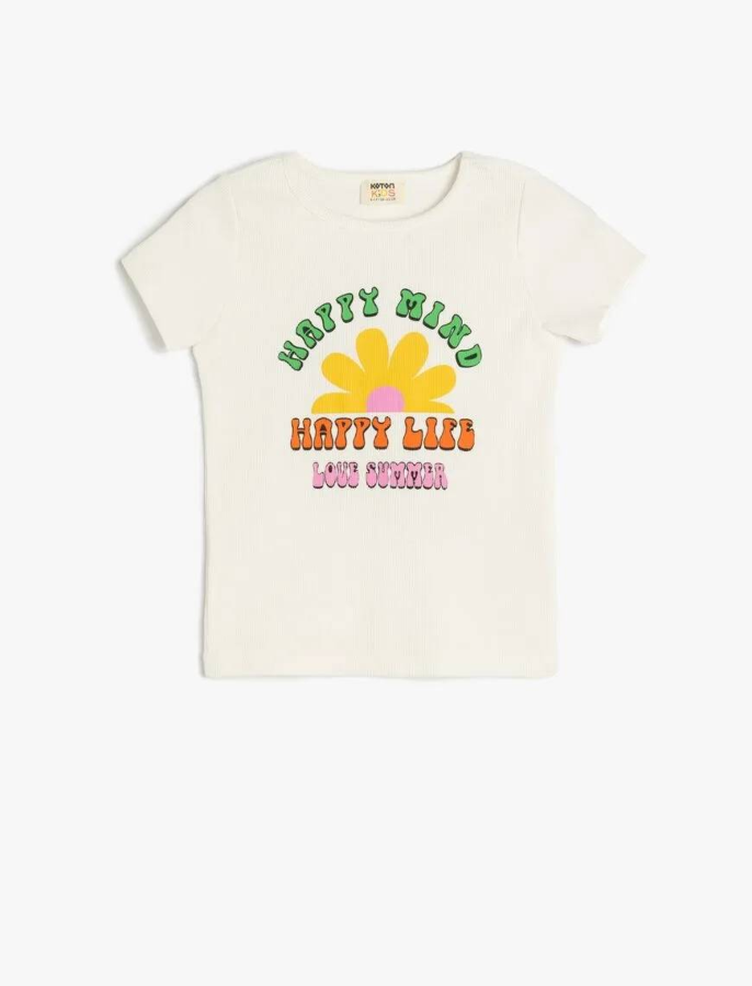 Resim Koton Kız Çocuk T-shirt 5SKG10438AK