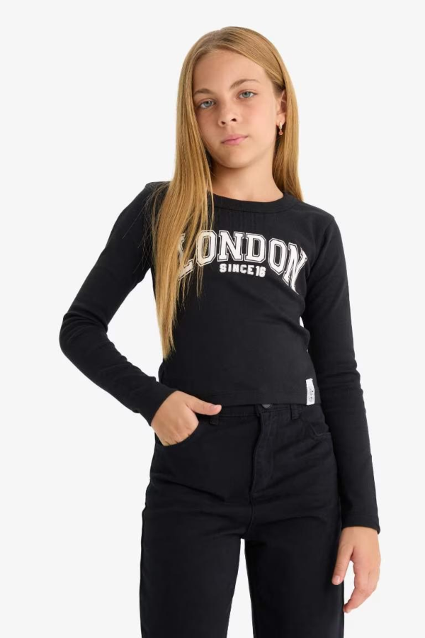 Resim Defacto Kız Çocuk  Sweat C7465A8/BK81