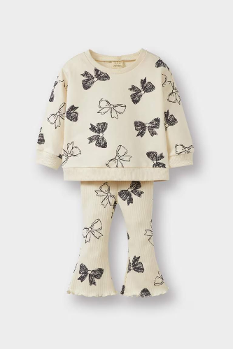 Resim Defacto Kız Bebek  Sweat Takım F0508A5/ER99