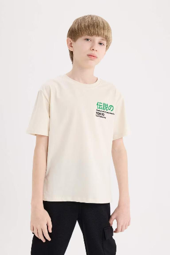 Resim Defacto Erkek Çocuk Kısa Kol T-shirt E0100A8BG772