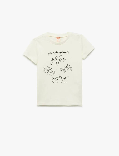 Resim Koton Kız Bebek T-shirt 5SMG10110AK