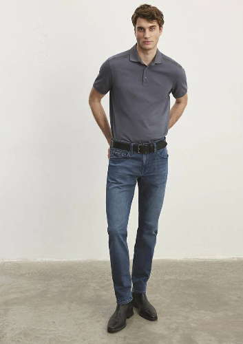 Resim Mavi JAKE Erkek Jean Pantolon M0042286546