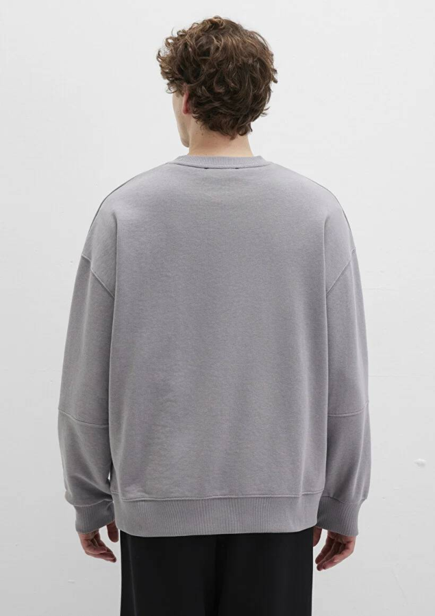 Resim Mavi Bisiklet Yaka Erkek Sweat M0S10404-70076