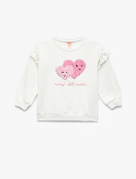 Resim Koton Kız Bebek Sweat 6Wmg10011Ak