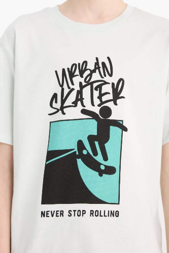 Resim Defacto Erkek Çocuk Kısa Kol T-shirt F0175A8BE516