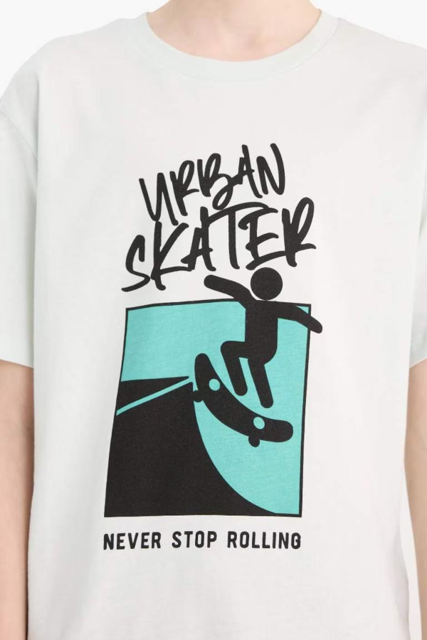 Resim Defacto Erkek Çocuk Kısa Kol T-shirt F0175A8BE516