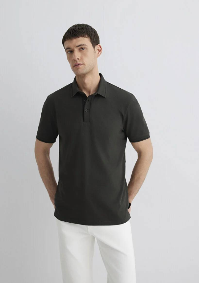 Resim Mavi Regular Erkek  T-shirt M0612648-71587