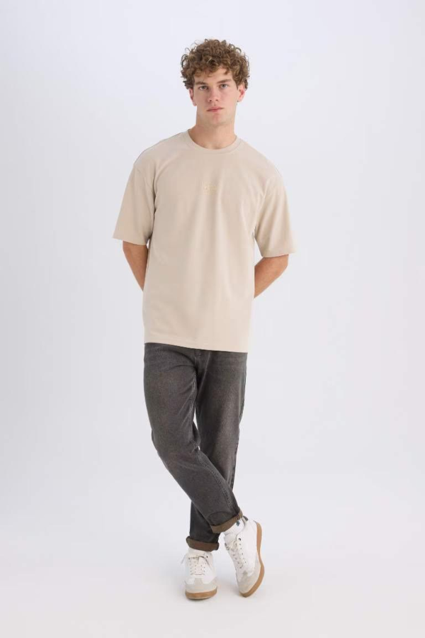 Resim Defacto Erkek  T-shirt D6070AX/BG106