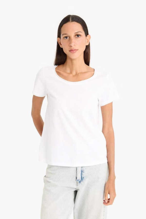 Resim Defacto Kadın T-shirt K1508AZ/WT83