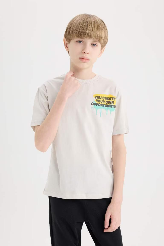 Resim Defacto Erkek Çocuk Kısa Kol T-shirt D9288A8GR503