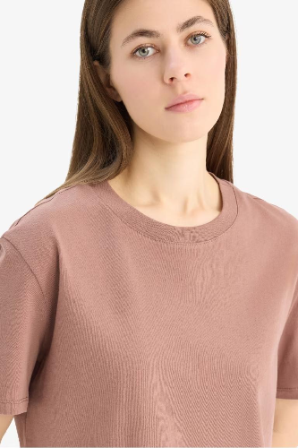 Resim Defacto Kadın Kısa Kol T-shirt W9584AZ/BN552