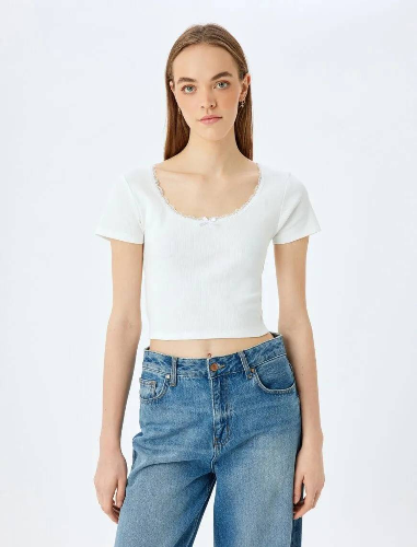 Resim Koton Kadın T-shirt 5SAL10194IK
