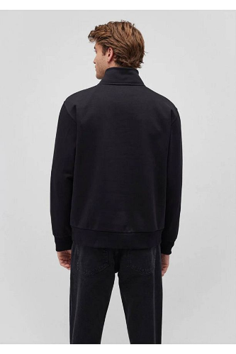 Resim Mavi Yarım Fermuarlı Erkek Sweat M0S10278-900