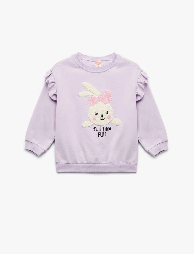 Resim Koton Kız Bebek Sweat 6Wmg10015Ak