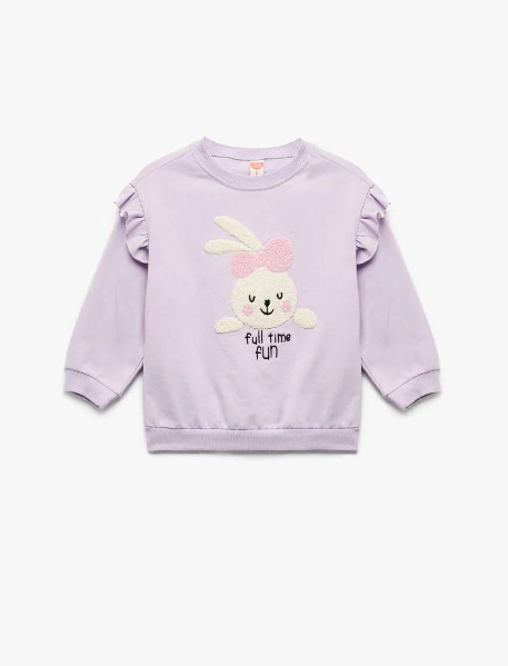 Resim Koton Kız Bebek Sweat 6Wmg10015Ak