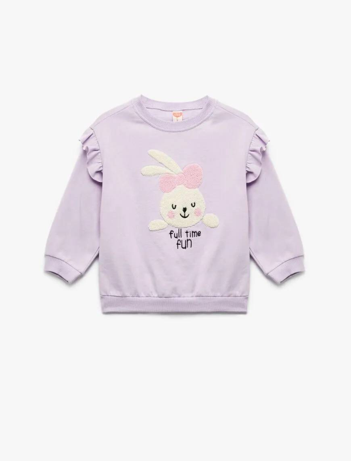 Resim Koton Kız Bebek Sweat 6Wmg10015Ak