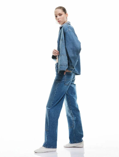 Resim Koton Kadın Jean Pantolon 5Sal40157Md