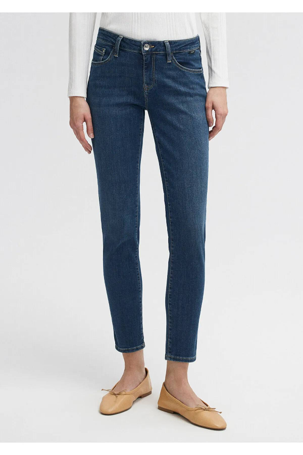 Resim Mavi Kadın Ada Jean Pantolon M1020535596