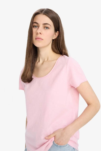 Resim Defacto Kadın Kısa Kol T-shirt K1508AZ/PN105