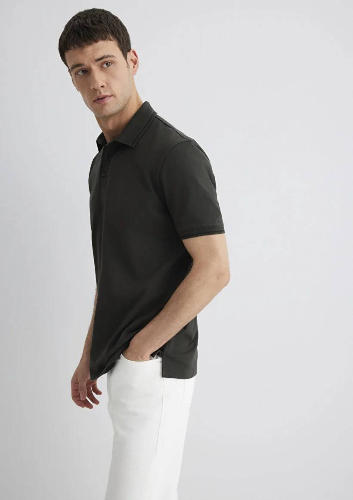 Resim Mavi Regular Erkek  T-shirt M0612648-71587