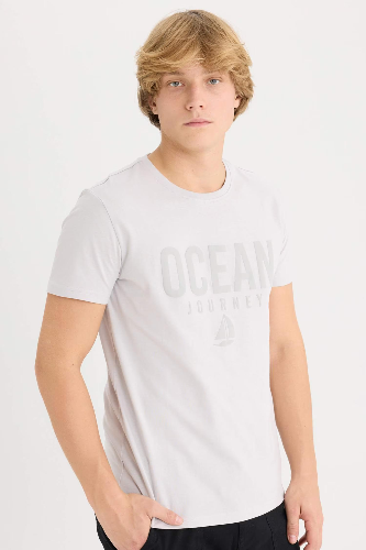 Resim Defacto Erkek  T-shirt D9354AXGR184