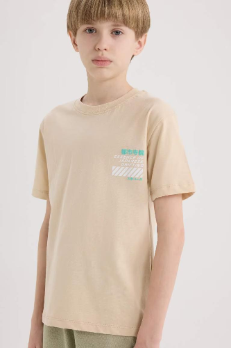 Resim Defacto Erkek Çocuk Kısa Kol T-shirt E5082A8BG663