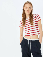Resim Koton Kadın T-shirt 5SAL10047IK