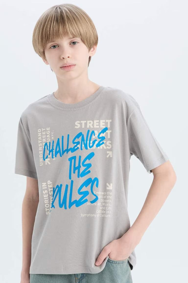 Resim Defacto Erkek Çocuk Kısa Kol T-shirt D9284A8/GR52