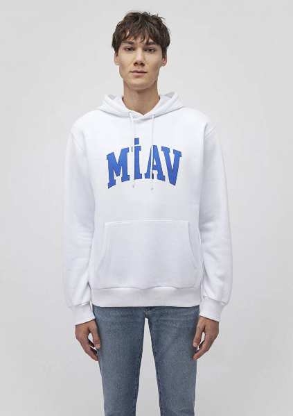 Resim Mavi Miav Kapüşonlu Erkek Sweat M0S10122-620