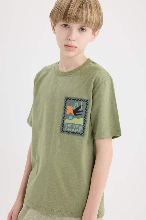 Resim Defacto Erkek Çocuk Kısa Kol T-shirt E0966A8KH461