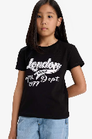 Resim Defacto Kız Çocuk  T-shirt E5898A8/BK81