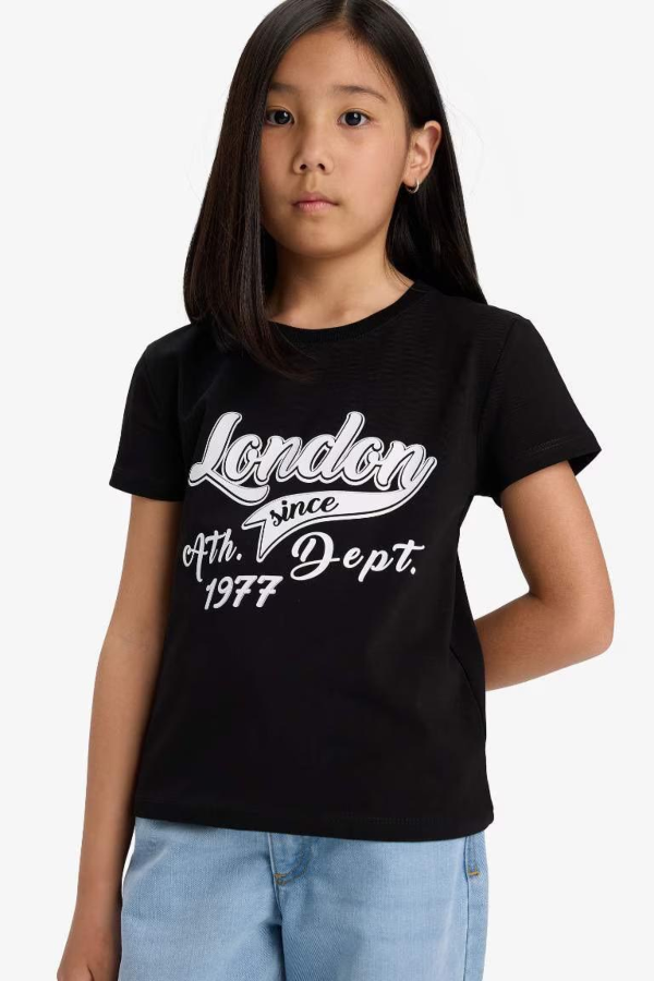 Resim Defacto Kız Çocuk  T-shirt E5898A8/BK81