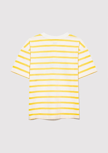 Resim Mavi Nyc Baskılı Çizgili Erkek Çocuk T-Shirt M6610267-89179
