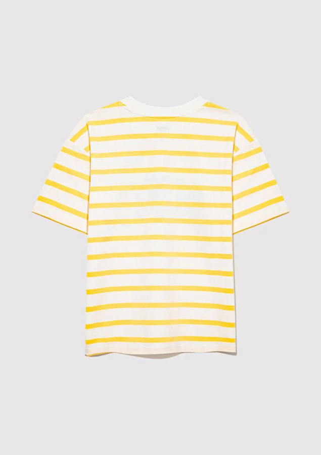 Resim Mavi Nyc Baskılı Çizgili Erkek Çocuk T-Shirt M6610267-89179