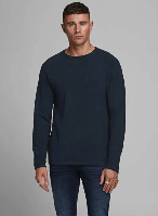 Resim Jack & Jones Jjehıll Knıt Crew Neck Noos Erkek Kazak 12157321