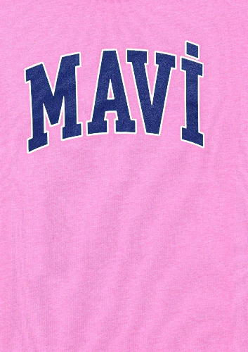 Resim Mavi Logo Kız Çocuk T-shirt M7610109-71033