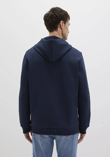 Resim Mavi Logo Kapüşonlu Erkek Sweat M065606-28417