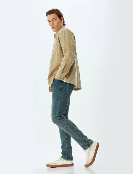 Resim Koton Erkek Jean Pantolon 5WAM40078ID