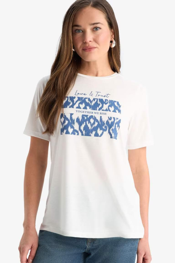 Resim Defacto Kadın T-shirt F4843AX/ER105