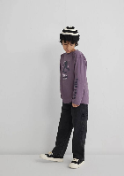 Resim Mavi Stay True Baskılı Uk Erkek Çocuk T-shirt M6610366-70656