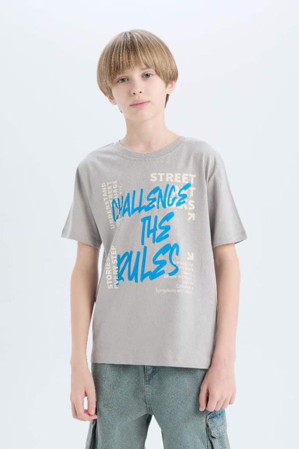 Resim Defacto Erkek Çocuk Kısa Kol T-shirt D9284A8/GR52